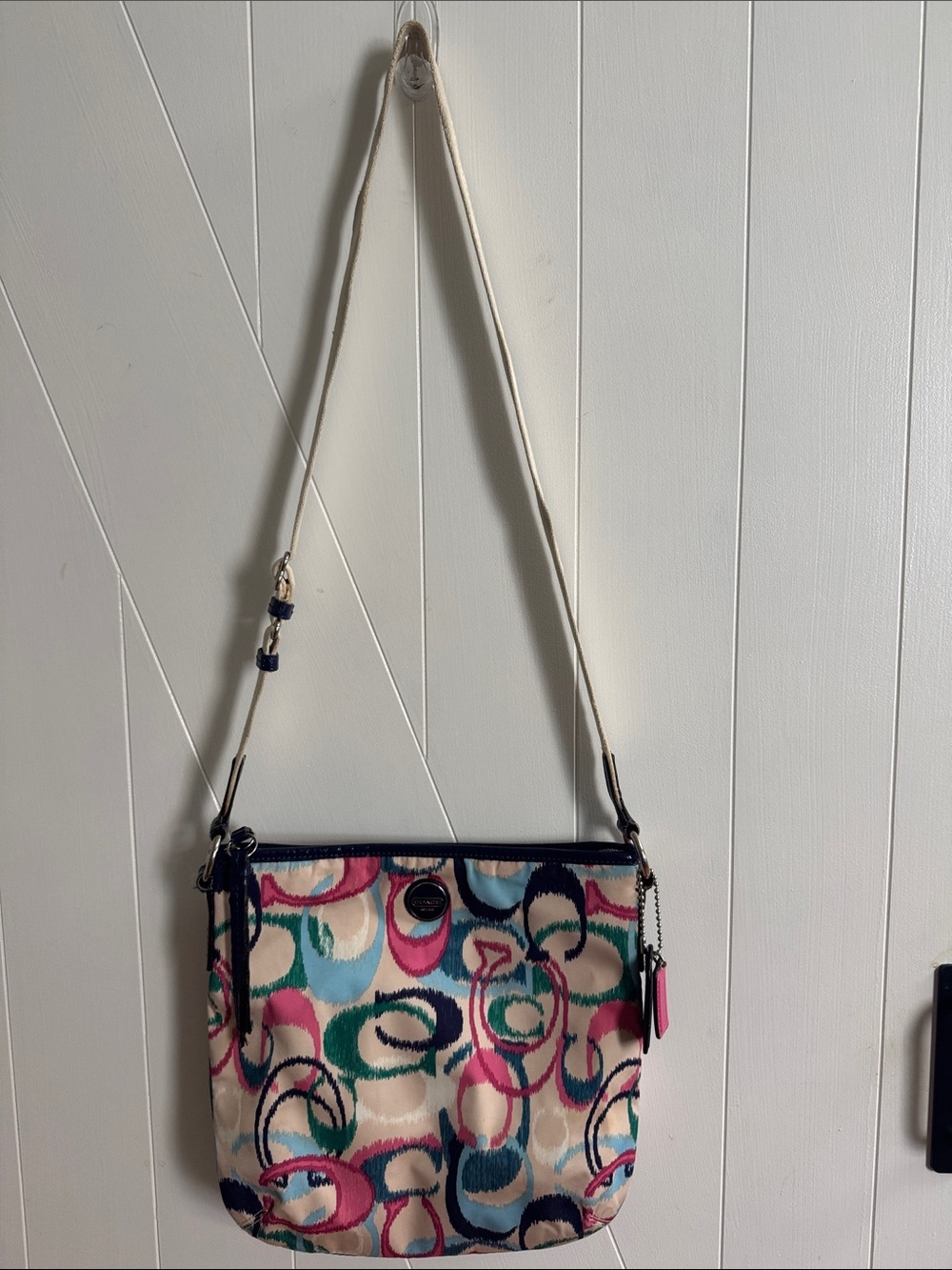 Coach Colorful Ikat Scribble Crossbody Bag